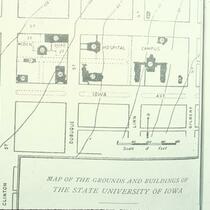Map of the State University of Iowa campus, Iowa City, Iowa, 1903
