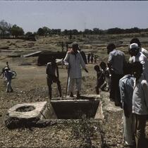 Ruins of a paper vat and and a holding well, Erandol, Maharashtra, India, 1985