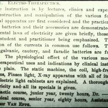 Description of Doctor Clarence Van Epps' Electro-therapeutics class, State University of Iowa, Iowa City, Iowa, 1919